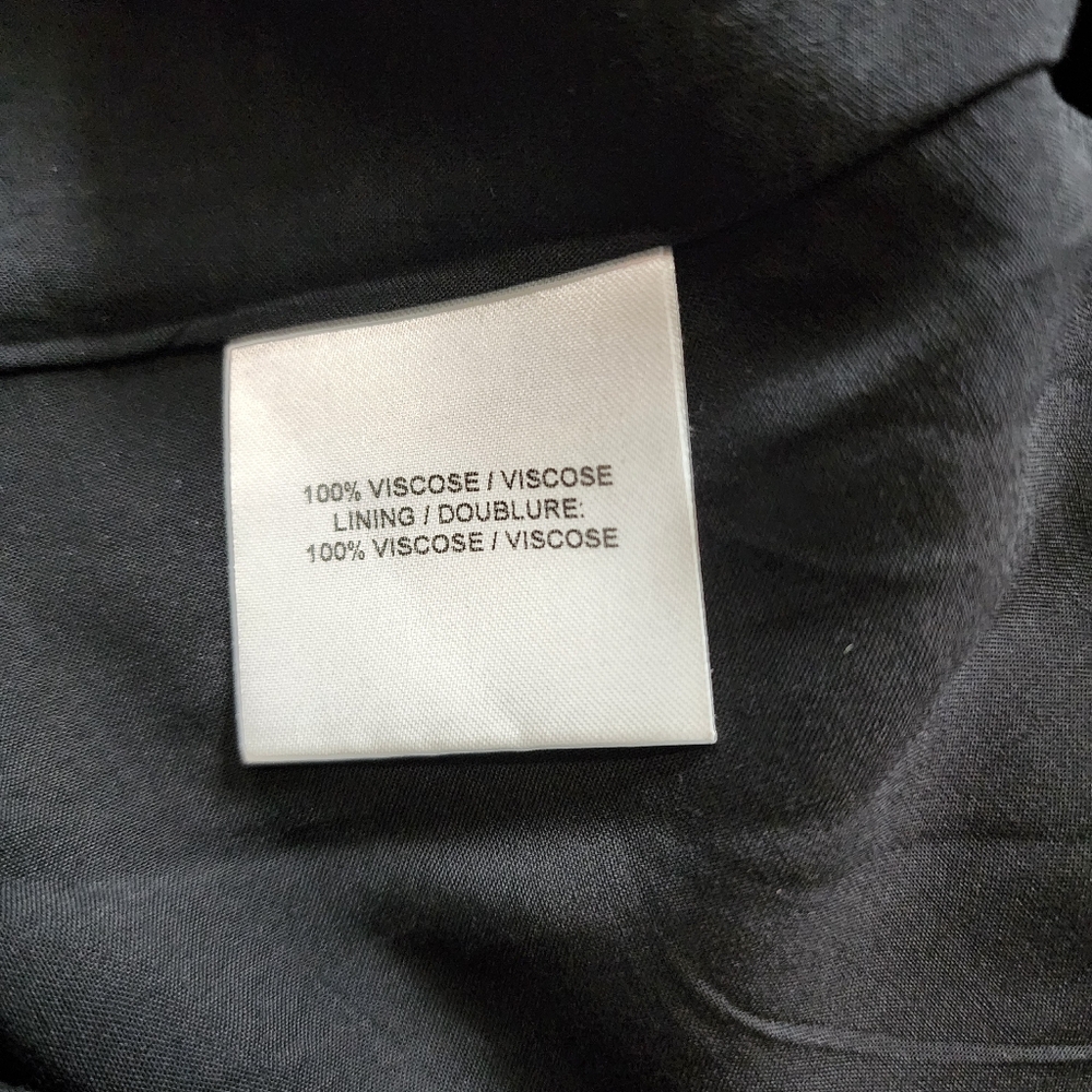 Judith & Charles Rimini Black White Mock Neck Keyhole Dress Long Sleeve Size 8 - Picture 15 of 17